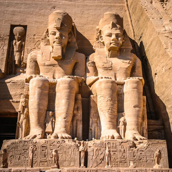 O Grande Templo de Abu Simbel, Egito — Fotografia de Stock