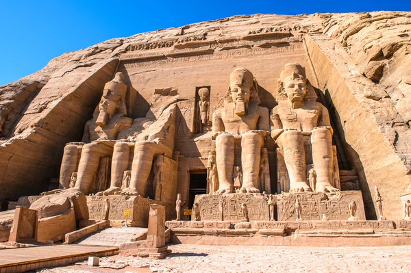 De grote tempel van abu simbel, Egypte — Stockfoto