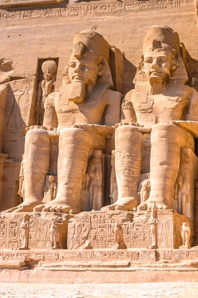 O Grande Templo de Abu Simbel, Egito — Fotografia de Stock