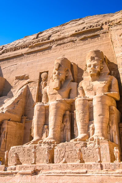 O Grande Templo de Abu Simbel, Egito — Fotografia de Stock