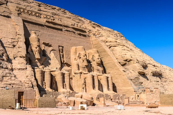 O Grande Templo de Abu Simbel, Egito — Fotografia de Stock