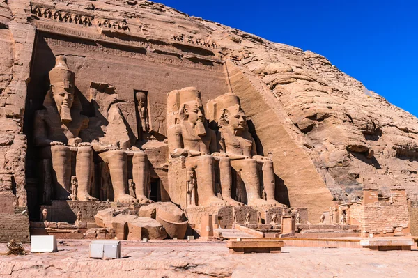 Der große Tempel von abu simbel, Ägypten — Stockfoto