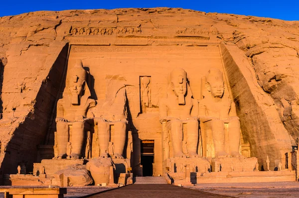 O Grande Templo de Abu Simbel, Egito — Fotografia de Stock