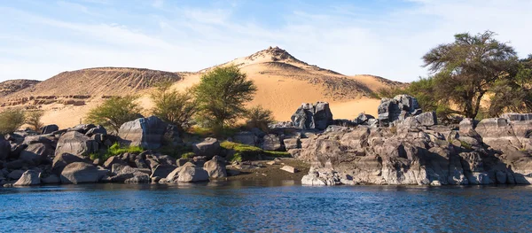 Naturen av floden Nilen i Egypten — Stockfoto