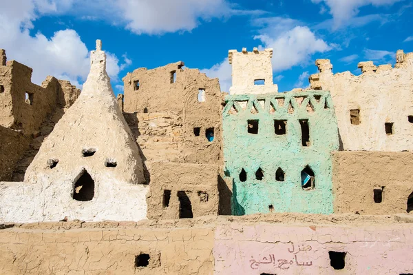 Clay model of the town of Bawiti in Bahariya Oasis in Egypt — Stock Photo, Image