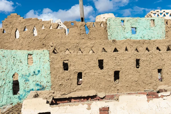 Clay model of the town of Bawiti in Bahariya Oasis in Egypt — Stock Photo, Image