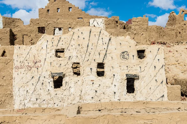 Clay model of the town of Bawiti in Bahariya Oasis in Egypt — Stock Photo, Image