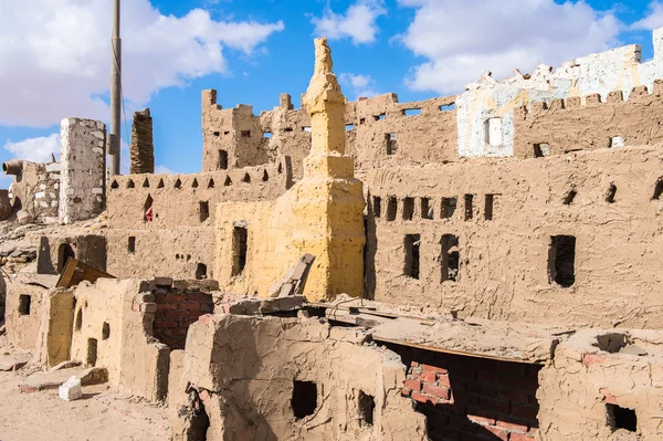 在埃及的巴哈绿洲拜维提镇的粘土模型 — 图库照片