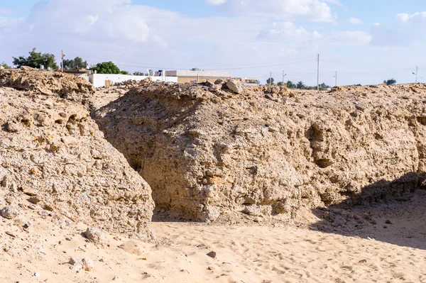 Ruiny z chrámu z Ain-al Muftilla, Egypt — Stock fotografie