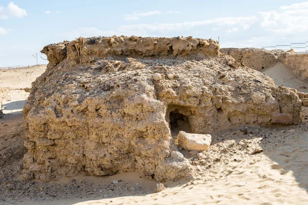 Ruiny z chrámu z Ain-al Muftilla, Egypt — Stock fotografie