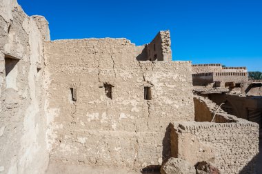 Al Qasr, eski köy Dakhla çöl, Mısır'daki eski evde