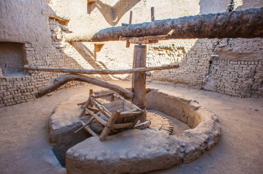 Al Qasr, eski köy Dakhla çöl, Mısır'daki eski evde