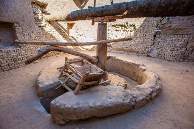 Al Qasr, eski köy Dakhla çöl, Mısır'daki eski evde