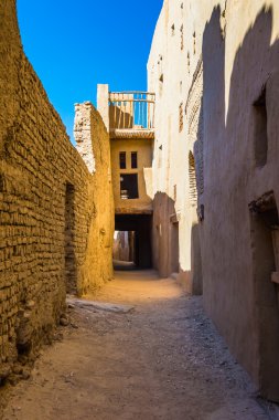 Al Qasr, eski köy Dakhla çöl, Mısır'daki eski evde
