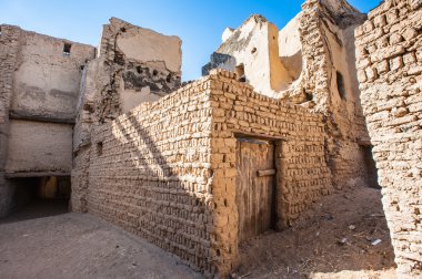 Al Qasr, old village in Dakhla Desert, Egypt clipart