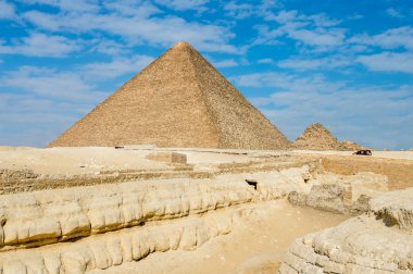 Giza nekropol, Giza Yaylası, Mısır. UNESCO Dünya Mirası