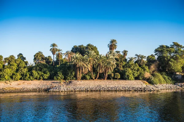 Günbatımı Mısır Nil Nehri üzerinde — Stok fotoğraf