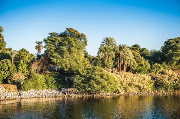 Sunset over the Nile river in Egypt — Stock Photo, Image