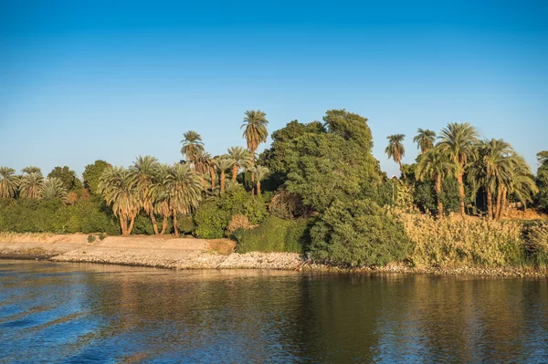 Sunset over the Nile river in Egypt — Stock Photo, Image