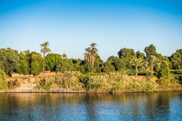 Sunset over the Nile river in Egypt — Stock Photo, Image