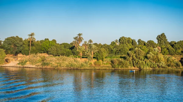 Solnedgång över Nilen i Egypten — Stockfoto
