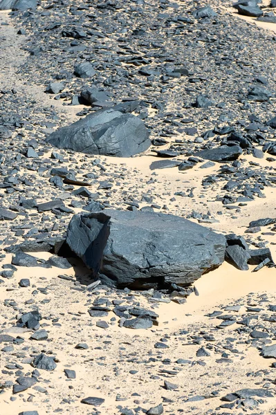 Siyah çöl Peyzaj ve bazalt formarions — Stok fotoğraf