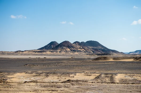 Formazioni di lanscape e basalto del deserto nero — Foto Stock