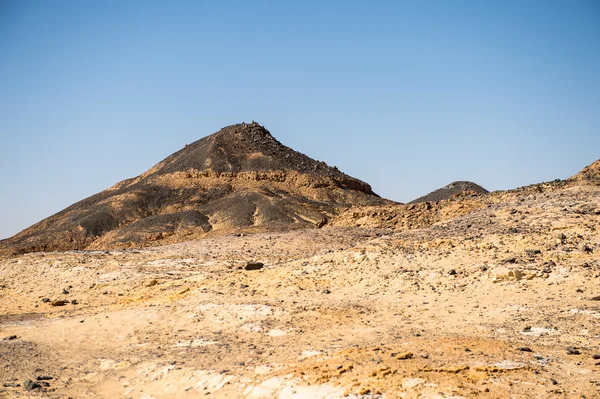 Svarta öknen landskap och basalt formarions — Stockfoto