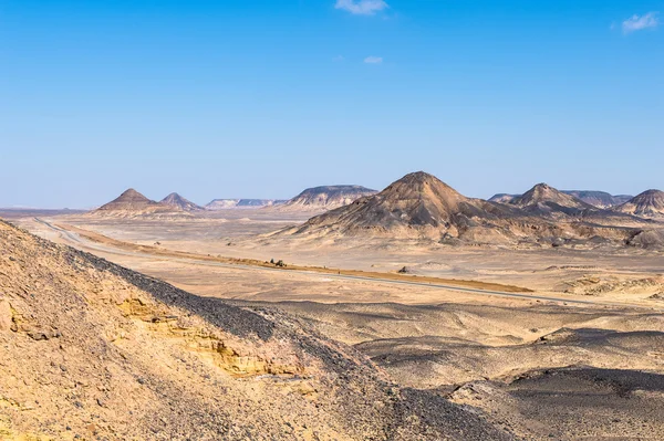 Formas de lanscape e basalto do deserto negro — Fotografia de Stock