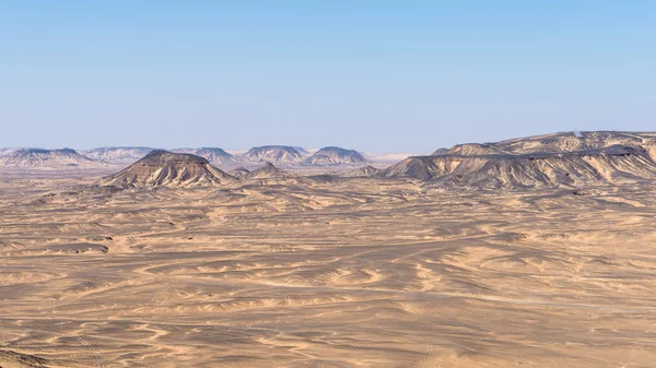 Formazioni di lanscape e basalto del deserto nero — Foto Stock