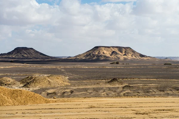 The Black desert in Egypt — Stock Photo, Image