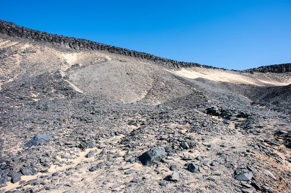 The Black desert in Egypt — Stock Photo, Image