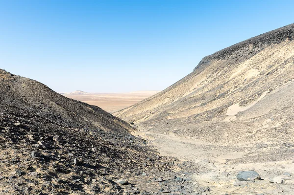 The Black desert in Egypt — Stock Photo, Image