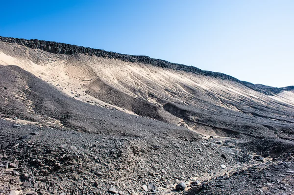 The Black desert in Egypt — Stock Photo, Image