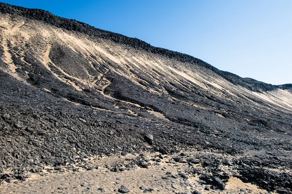 The Black desert in Egypt — Stock Photo, Image