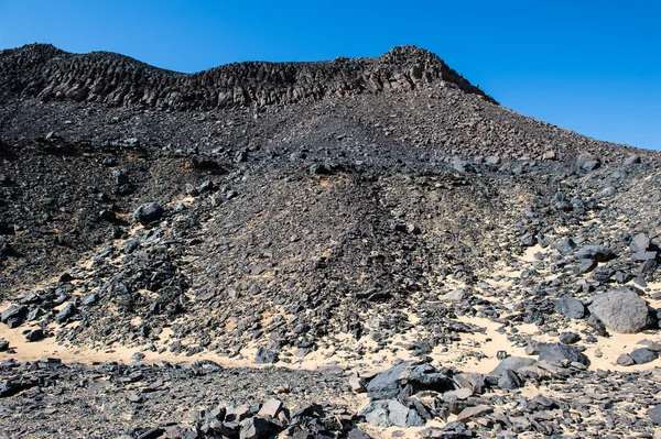 The Black desert in Egypt — Stock Photo, Image