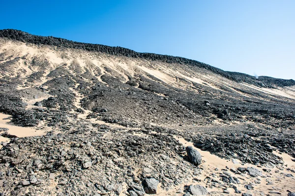 The Black desert in Egypt — Stock Photo, Image