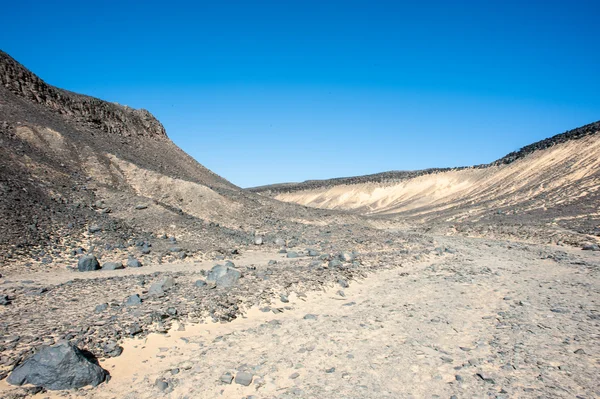 The Black desert in Egypt — Stock Photo, Image