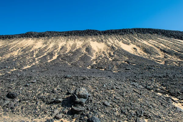 The Black desert in Egypt — Stock Photo, Image