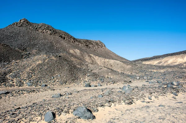 The Black desert in Egypt — Stock Photo, Image