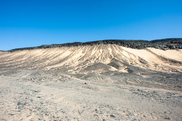 The Black desert in Egypt — Stock Photo, Image