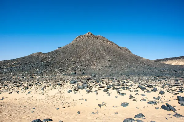 The Black desert in Egypt — Stock Photo, Image