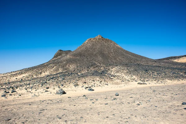 黒のエジプトの砂漠 — ストック写真