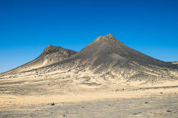 Mısır'daki siyah çöl — Stok fotoğraf