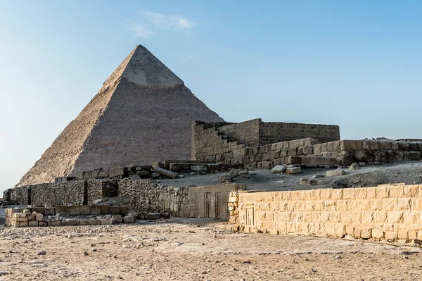 Necropolis Giza, Giza platån, Egypten. Unescos världsarv — Stockfoto