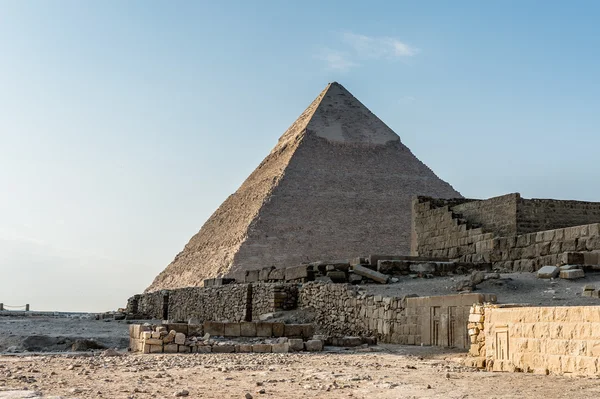 Gizeh Necropolis, Plateau van Giza, Egypte. UNESCO werelderfgoed — Stockfoto