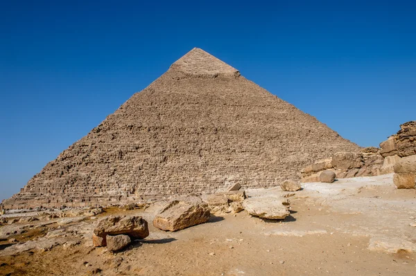 Chufuova pyramida, Giza Plateau, Egypt. Seznam světového dědictví UNESCO — Stock fotografie