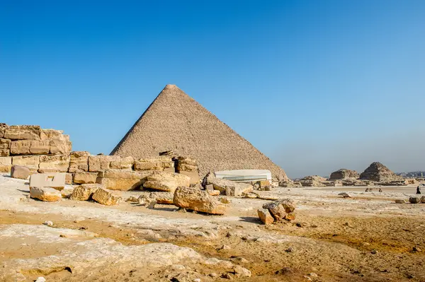Nécropole de Gizeh, plateau de Gizeh, Égypte. Patrimoine mondial de l'UNESCO — Photo