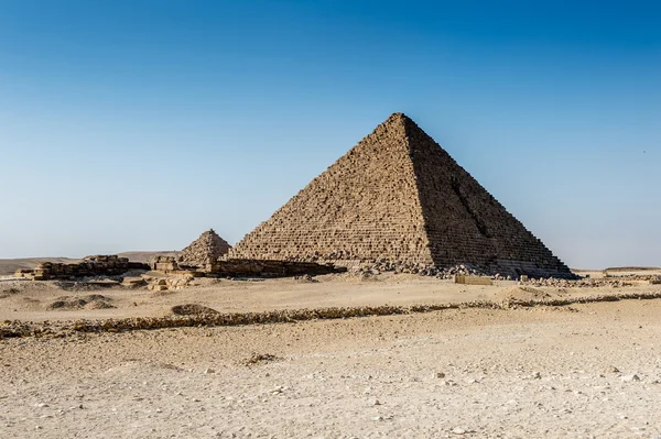 Gizeh Necropolis, Plateau van Giza, Egypte. UNESCO werelderfgoed — Stockfoto