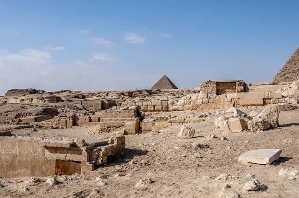 Giza Necropolis, Giza Plateau, Egypt. UNESCO World Heritage — Stock Photo, Image